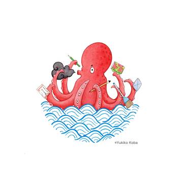 タコ君大忙し