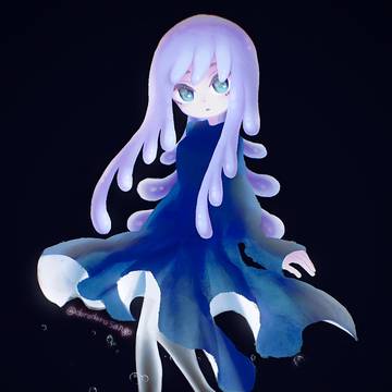 髪の毛が触手の女の子