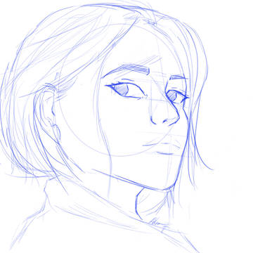 the girl with short hair