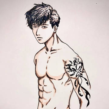 男 カラー