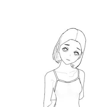リンコちゃんのスク水姿（背景差分）