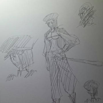 オリジナルキャラの設定画です