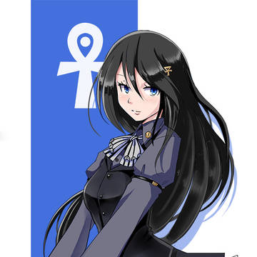 黒髪ロングストレートの少女