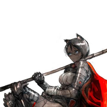 メガネ猫耳