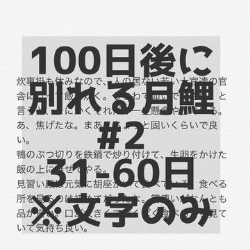 100日後に別れる月鯉 31〜60日目