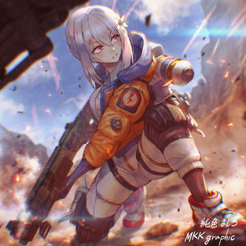 純白ましろさんAPEXファンアート