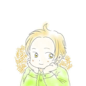 色付きらくがき#春樹さんと勉強中