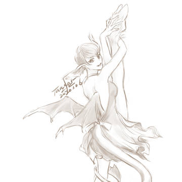 Happy Helloween Devil Girls ラフ