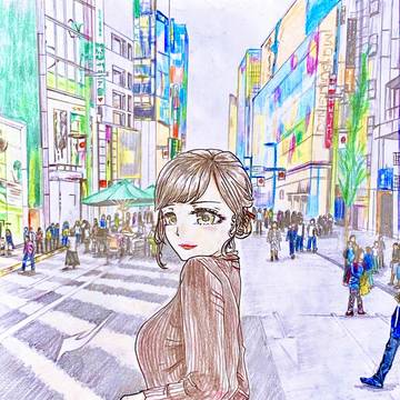 Beautiful Woman in Ginza