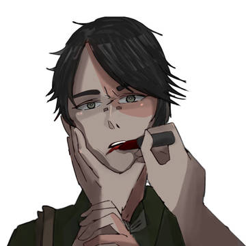 真赤な口紅