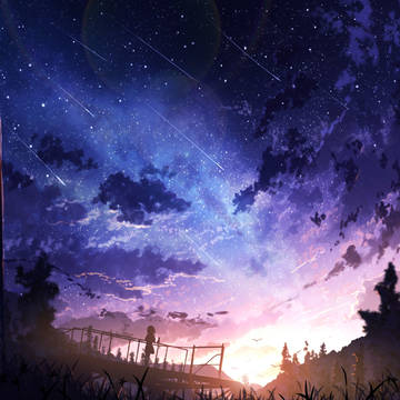 你和星空都曾是我的幻想。