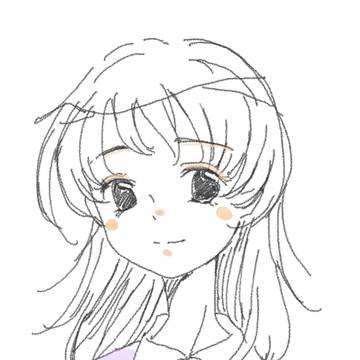 ウルフカットの女の子