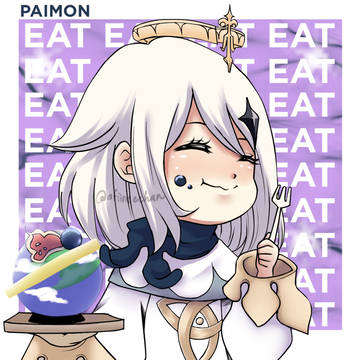 Gensin Impact - Paimon Eating