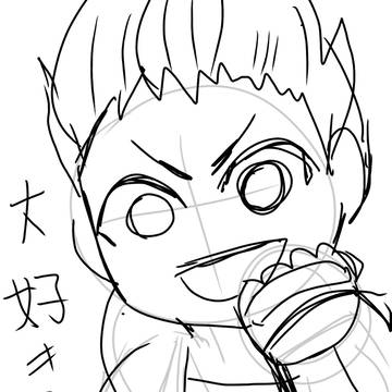 落書き(流血あり)