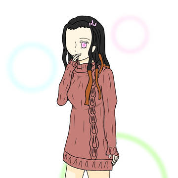 現代冬服の禰豆子