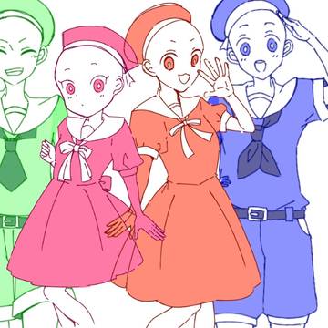等身トレス素材