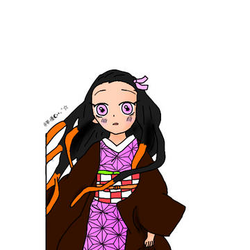 自分の絵柄で禰豆子ちゃん描いてみた