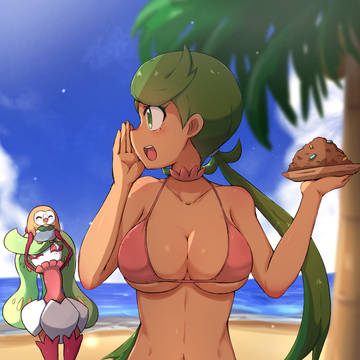 浜辺のマオちゃん