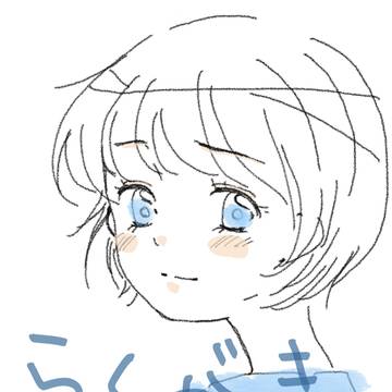 ショートの落書き女の子