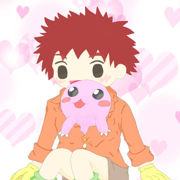 光子郎くんとモチモン