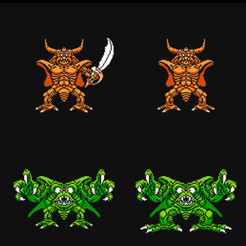 FC版ドラクエ4 デスピサロ形態変化