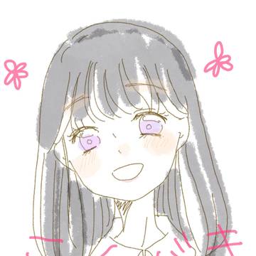 落書き女の子@黒髪っ子