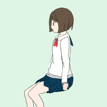スカートと少女