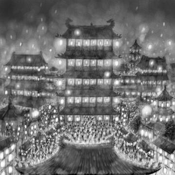 灯祭りの夜