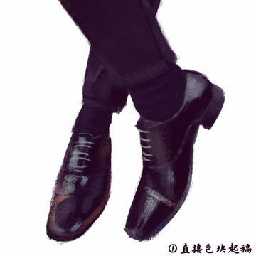 鞋绘画过程