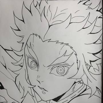 煉獄杏寿郎 ペン入れ