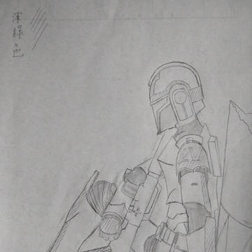 作品1號-休息中的星際騎兵