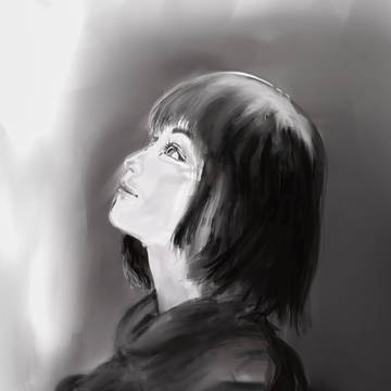 女の子を描いてみた。