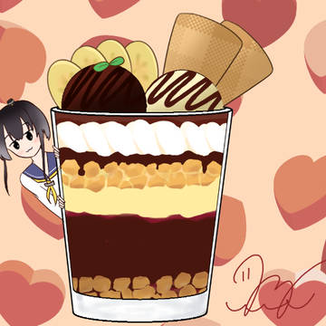 チョコレートパフェ×時津風