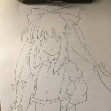 dairiさんリスペクト模写(妹紅)