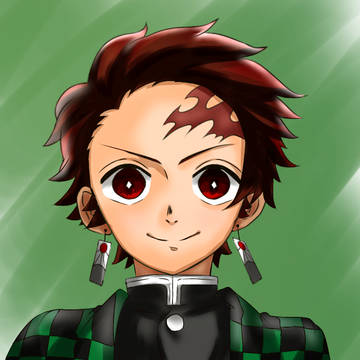 炭治郎描いてみた