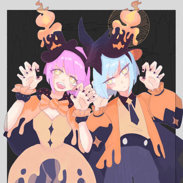 エリア&ライラ ハロウィンver.