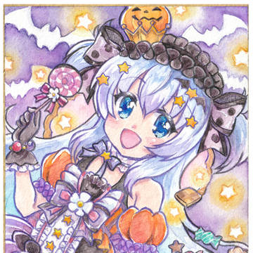 ハロウィン花騎士色紙