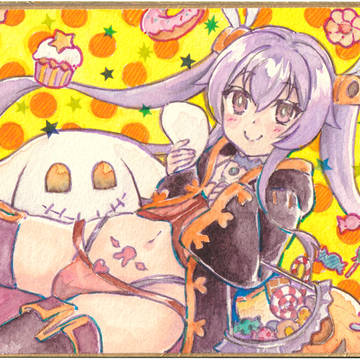 アイギスハロウィン色紙