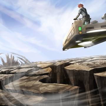 Fly over the cliff !