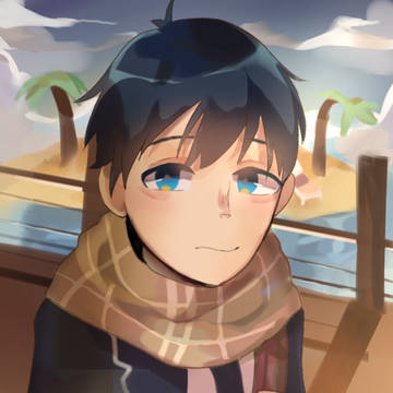 isagi chillin at the beach