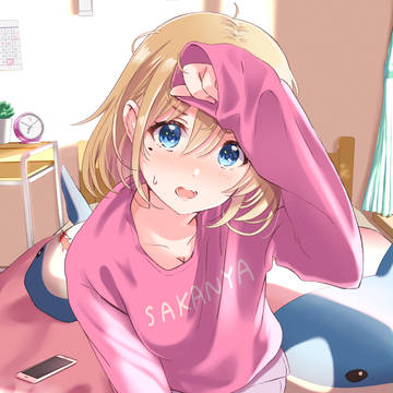 「撮んな...ばか！」
