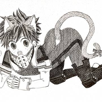【恋人はにゃんこですか？】イメージイラスト【勝デク】