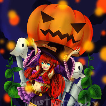 HAPPY HALLOWEEN　〜赤髪魔女っ子ちゃん〜