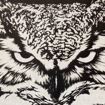 【切り絵】ミミズク