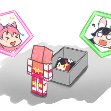 一頭身ミオちゃん in マイクラ