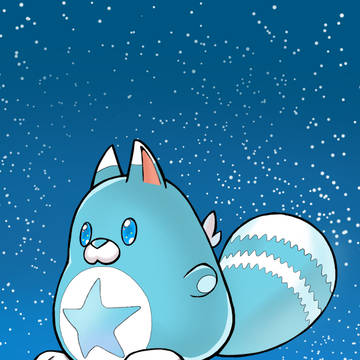 星たぬき 青