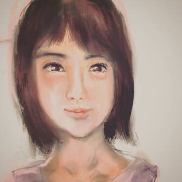 女の子の絵