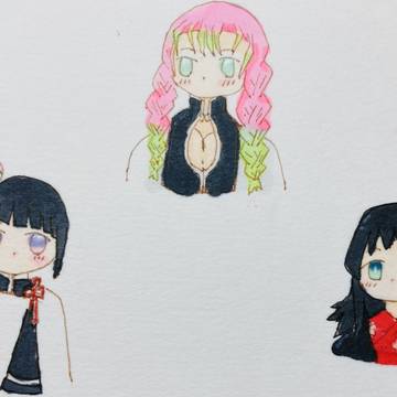 鬼滅の刃 真菰ちゃ、蜜璃ちゃ、カナヲちゃ