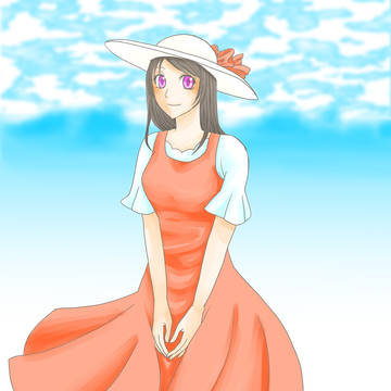 なびくスカート