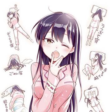 寝る